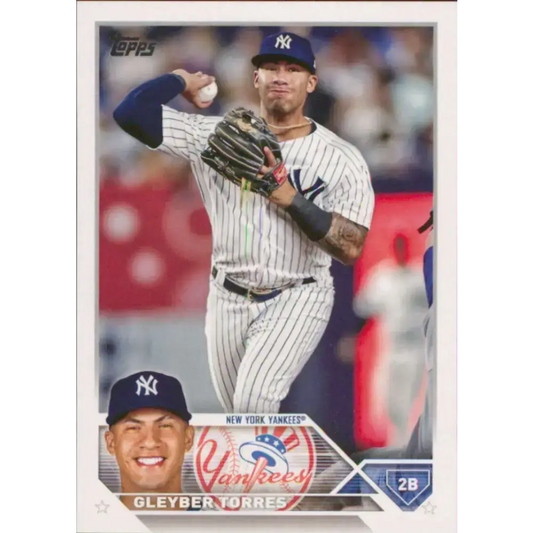 2023 Topps #299 Gleyber Torres NM-MT New York Yankees Baseball Card - Baseball Card Single