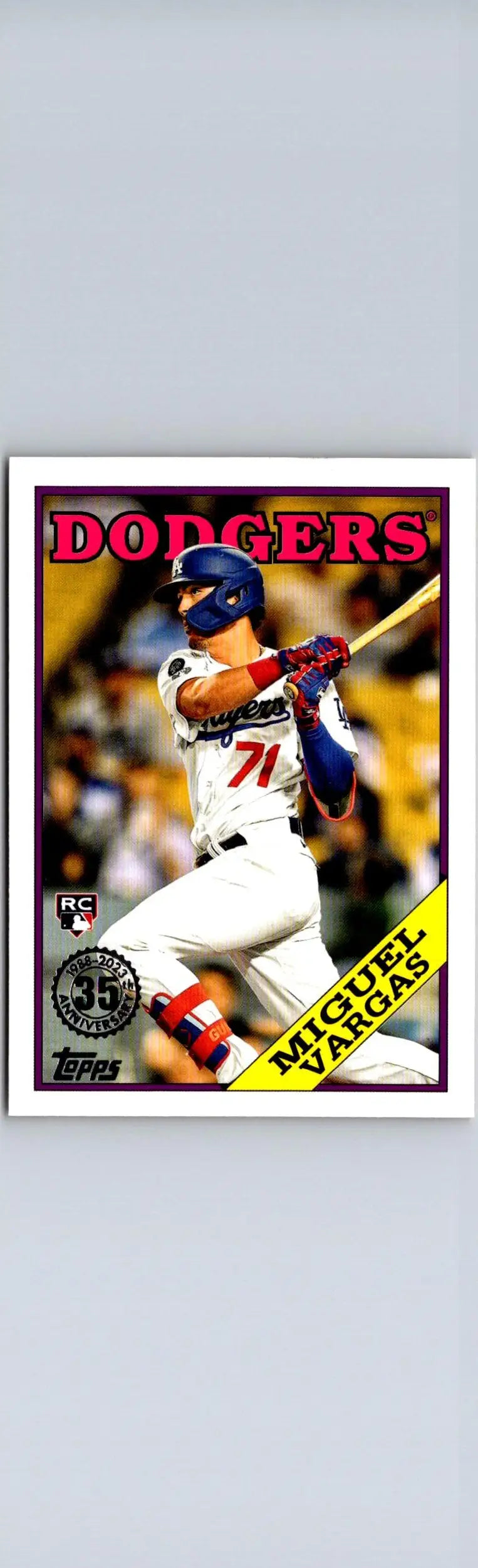 Miguel Vargas baseball card 35th Anniversary Series Two 2023 Topps product