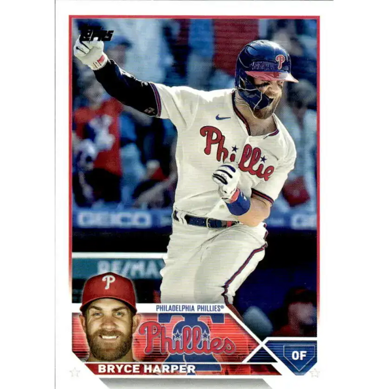 2023 Topps #3 Bryce Harper NM-MT Philadelphia Phillies Baseball Card - Baseball Card Single