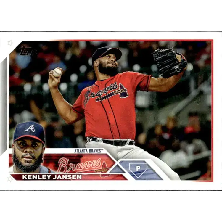 2023 Topps #30 Kenley Jansen NM-MT Atlanta Braves Baseball Card - Baseball Card Single