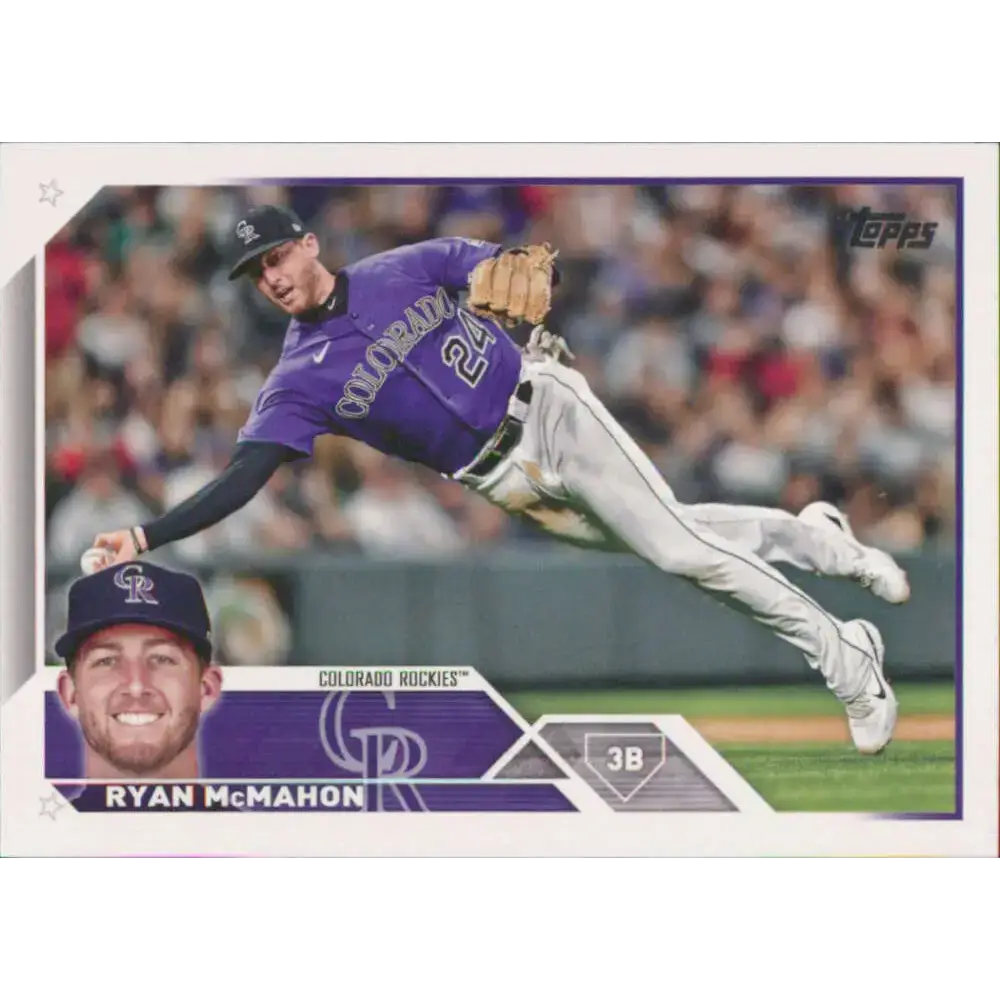 2023 Topps #301 Ryan McMahon NM-MT Colorado Rockies Baseball Card - Baseball Card Single
