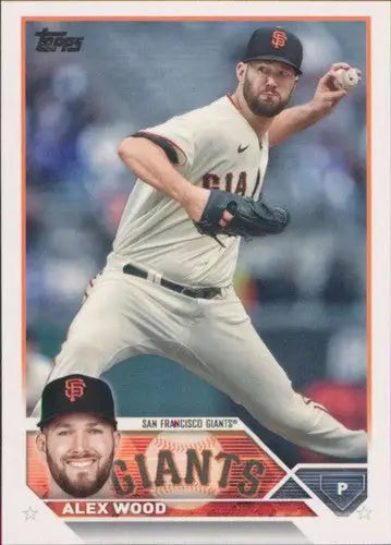 2023 Topps #304 Alex Wood NM-MT Giants ID:58959 - Baseball Card Single
