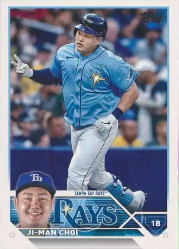 2023 Topps Ji-Man Choi NM-MT Rays baseball card with original gloss