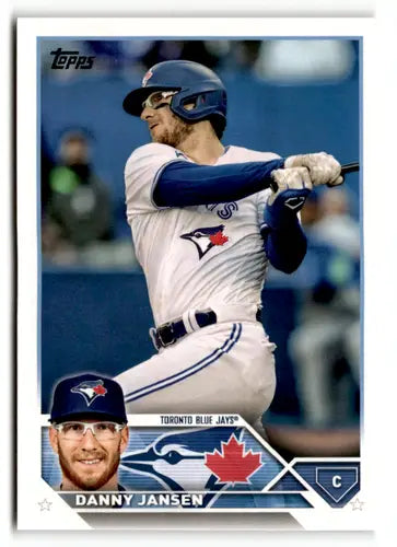 Original gloss 2023 Topps Danny Jansen baseball card featuring Blue Jays ID 50031
