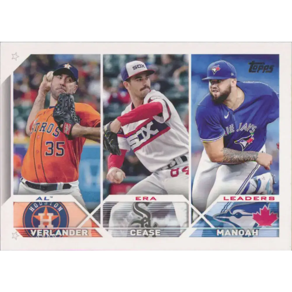 2023 Topps #311 Alek Manoah/Justin Verlander/Dylan Cease NM-MT Baseball Card - Baseball Card Single