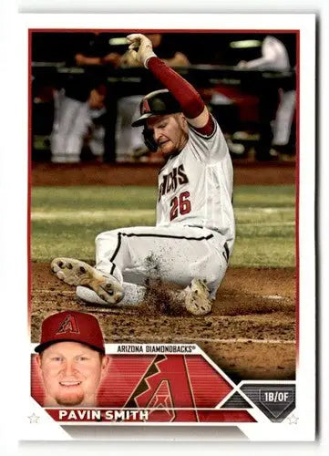 2023 Topps Pavin Smith baseball card with original gloss featuring Pavin Smith and Simply Sandoval