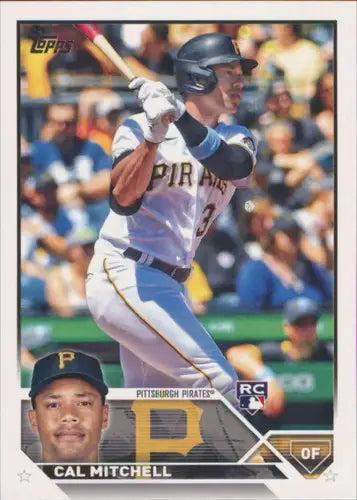 2023 Topps #313 Cal Mitchell NM-MT RC Rookie Pirates ID:58005 - Baseball Card Single