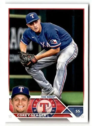 2023 Topps Corey Seager baseball card with original gloss featuring Simply Sandoval ID 50737