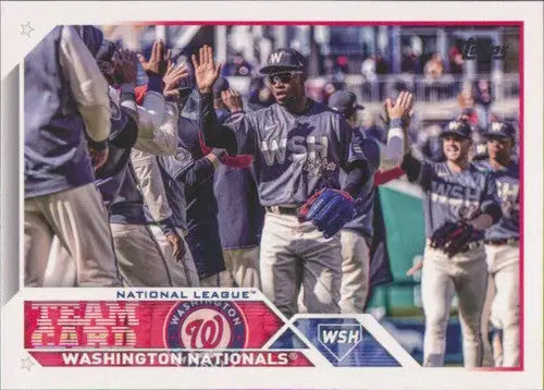 2023 Topps #316 Washington Nationals NM-MT ID:56879 - Baseball Card Single
