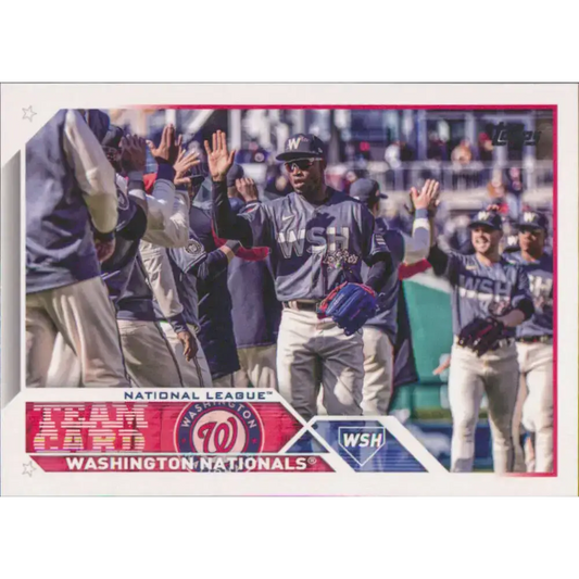 2023 Topps #316 Washington Nationals NM-MT Team Card Baseball Card - Baseball Card Single