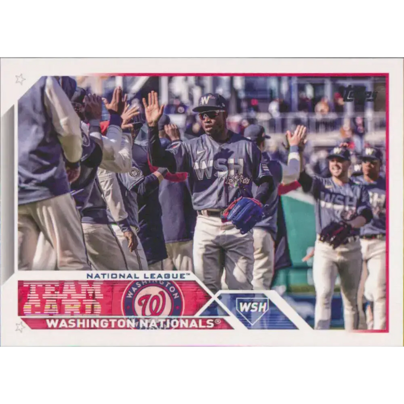 2023 Topps #316 Washington Nationals NM-MT Team Card Baseball Card - Baseball Card Single
