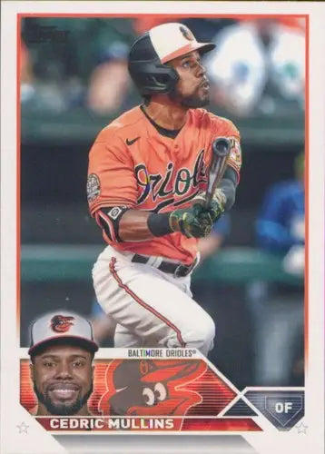 Cedric Mullins baseball card with original gloss, 2023 Topps NM-MT Orioles