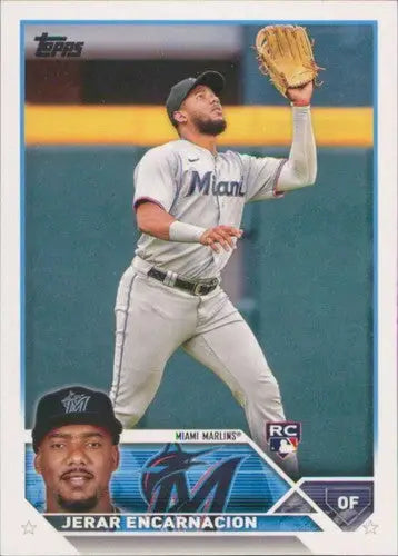 2023 Topps #318 Jerar Encarnacion NM-MT RC Rookie Marlins ID:56968 - Baseball Card Single