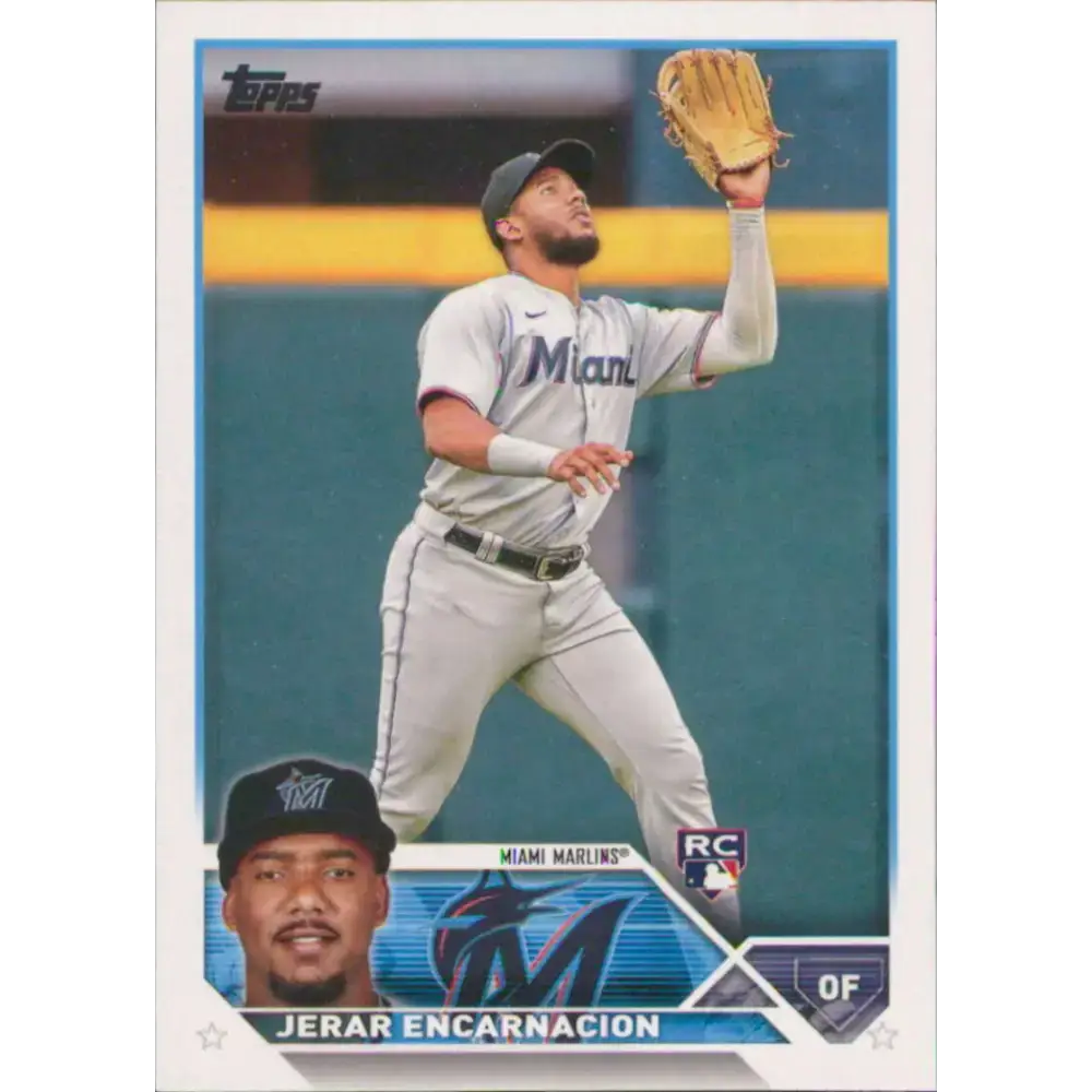 2023 Topps #318 Jerar Encarnacion NM-MT RC Rookie Miami Marlins Baseball Card - Baseball Card Single