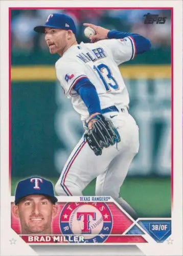2023 Topps #319 Brad Miller NM-MT Rangers ID:58626 - Baseball Card Single