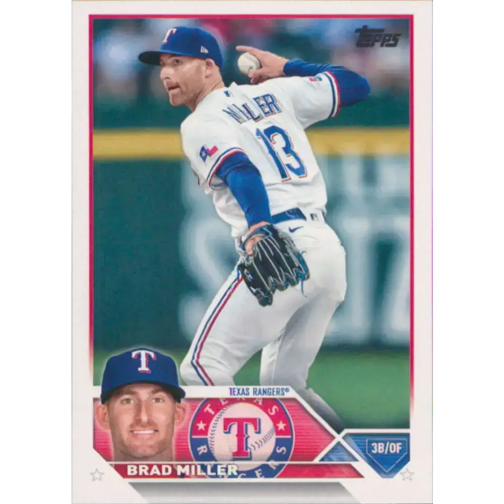 2023 Topps #319 Brad Miller NM-MT Texas Rangers Baseball Card - Baseball Card Single