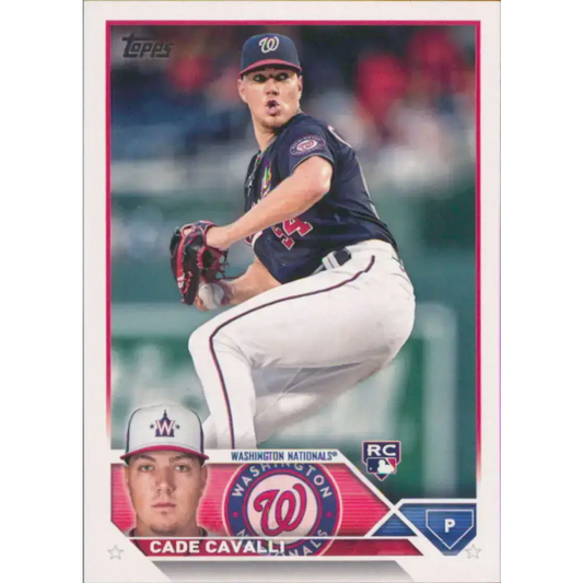 2023 Topps #320 Cade Cavalli NM-MT RC Rookie Washington Nationals Baseball Card - Baseball Card Single