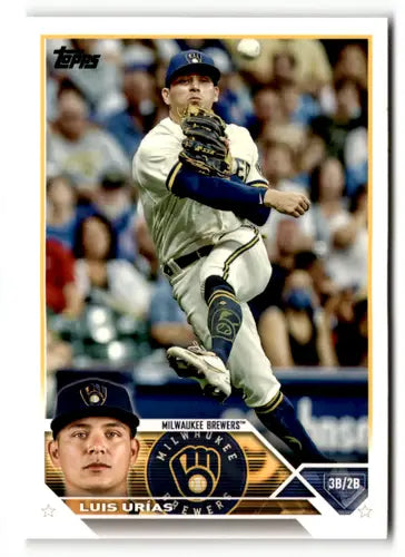 2023 Topps #322 Luis Urias NM Near Mint Brewers ID:49560 - Baseball Card Single