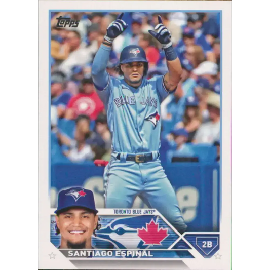 2023 Topps #324 Santiago Espinal NM-MT Toronto Blue Jays Baseball Card - Baseball Card Single