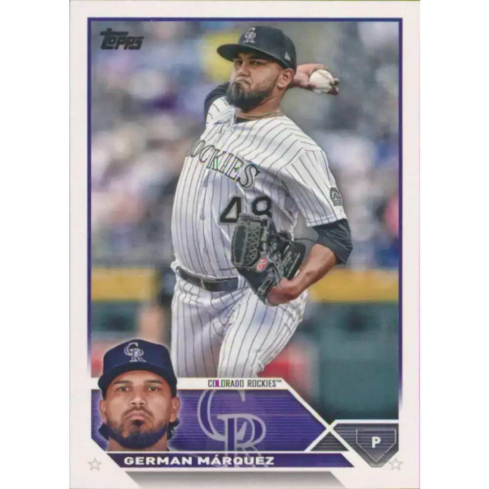 2023 Topps #325 German Marquez NM-MT Colorado Rockies Baseball Card - Baseball Card Single