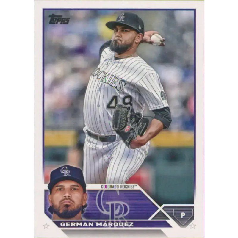 2023 Topps #325 German Marquez NM-MT Colorado Rockies Baseball Card - Baseball Card Single