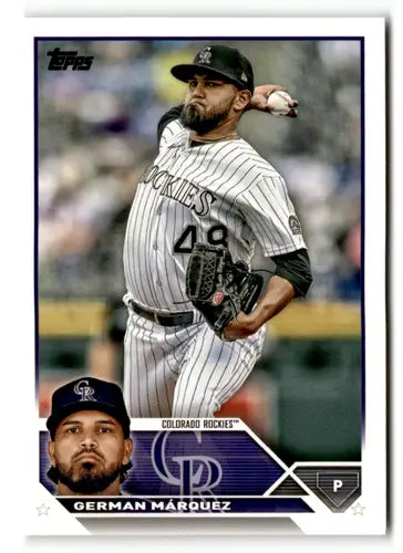 2023 Topps #325 German Marquez NM-MT Rockies ID:49525 - Baseball Card Single