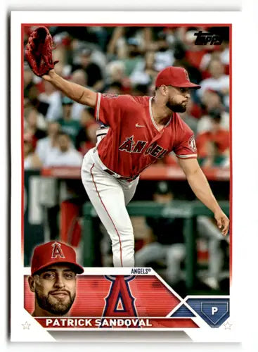 2023 Topps #327 Patrick Sandoval NM-MT Angels ID:49526 - Baseball Card Single