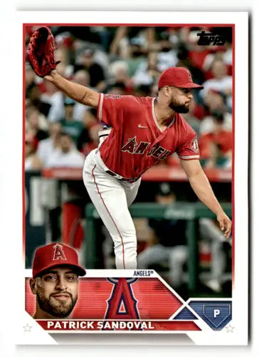 2023 Topps #327 Patrick Sandoval NM-MT Angels ID:49588 - Baseball Card Single