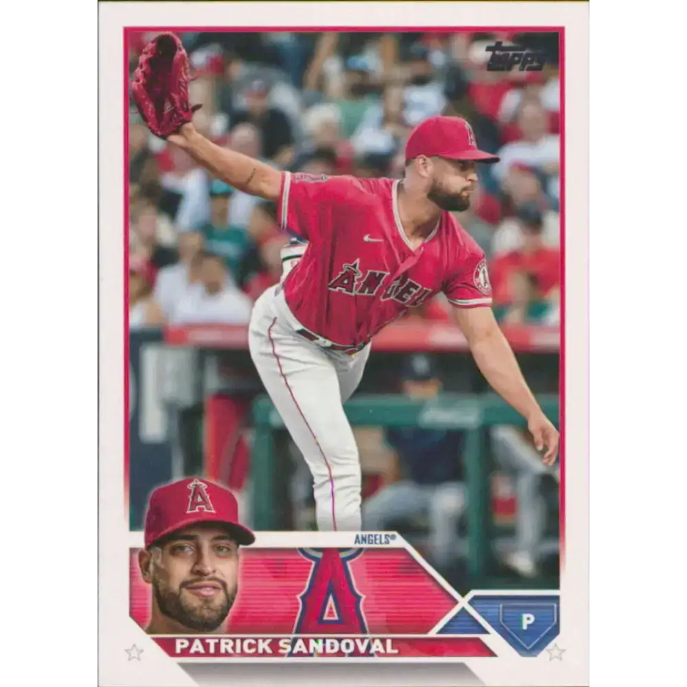2023 Topps #327 Patrick Sandoval NM-MT Los Angeles Angels Baseball Card - Baseball Card Single