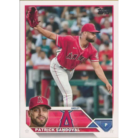 2023 Topps #327 Patrick Sandoval NM-MT Los Angeles Angels Baseball Card - Baseball Card Single