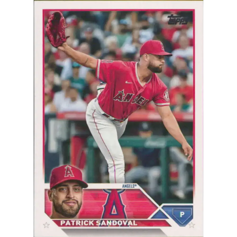 2023 Topps #327 Patrick Sandoval NM-MT Los Angeles Angels Baseball Card - Baseball Card Single