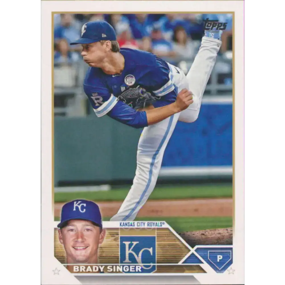 2023 Topps #328 Brady Singer NM-MT Kansas City Royals Baseball Card - Baseball Card Single