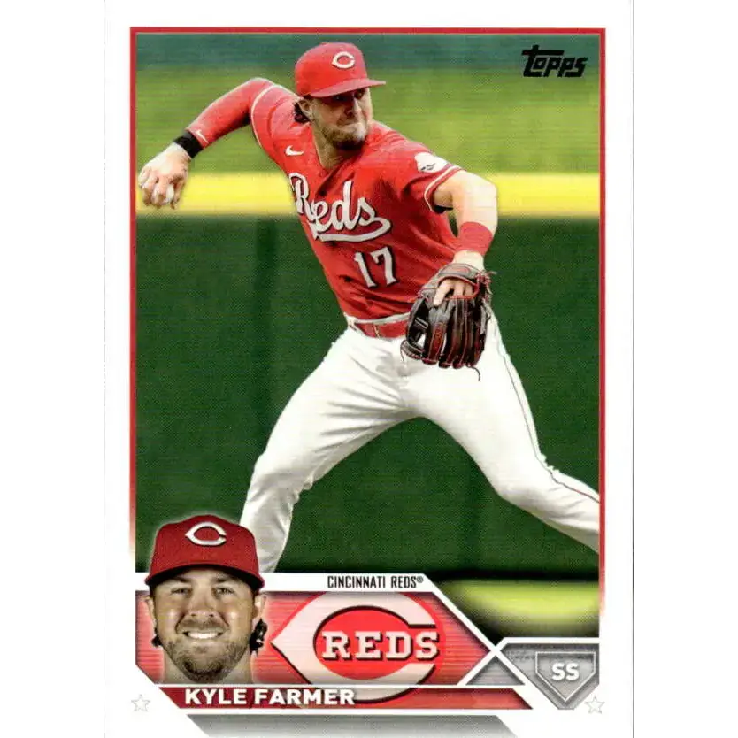 2023 Topps #33 Kyle Farmer NM-MT Cincinnati Reds Baseball Card - Baseball Card Single