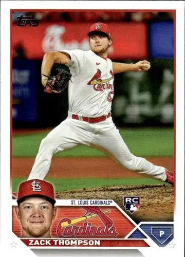 2023 Topps #34 Zack Thompson NM-MT RC Rookie Cardinals ID:50072 - Baseball Card Single
