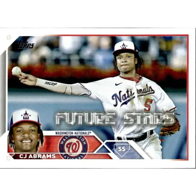 2023 Topps #35 CJ Abrams NM-MT Washington Nationals Baseball Card - Baseball Card Single