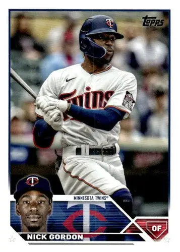 Nick Gordon baseball card 2023 Topps #357 original gloss NM-MT Twins ID:56727