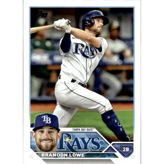 2023 Topps #36 Brandon Lowe NM-MT Tampa Bay Rays Baseball Card - Baseball Card Single