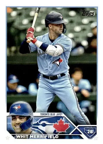 2023 Topps Whit Merrifield baseball card with original gloss NM-MT Blue Jays
