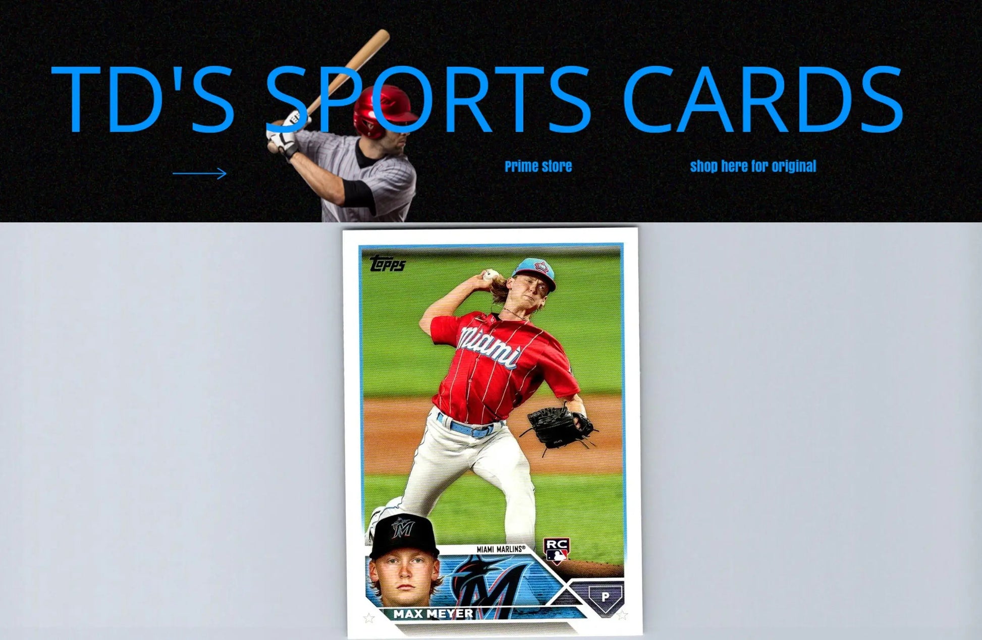 Baseball card of Max Meyer from 2023 Topps #388 series for collectors