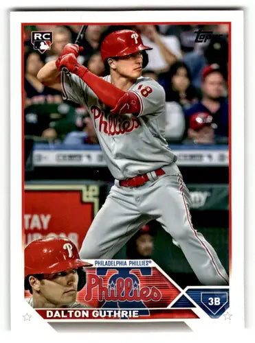 2023 Topps #398 Dalton Guthrie NM Near Mint RC Rookie Phillies ID:55450 - Baseball Card Single