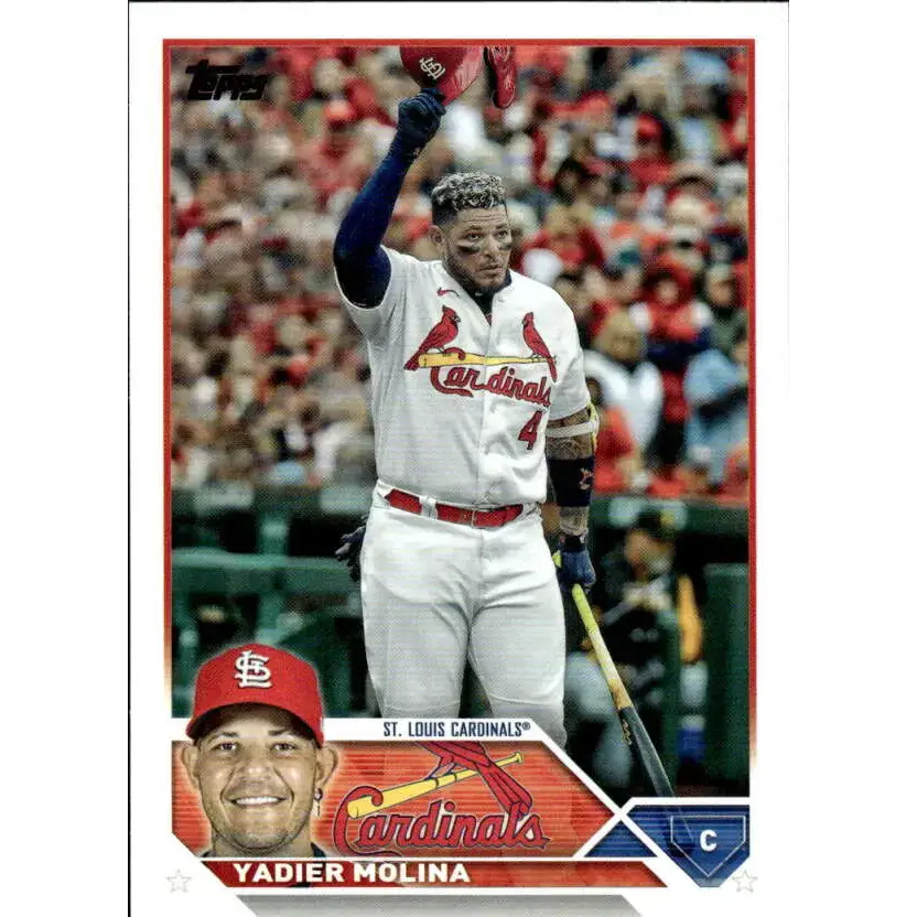 2023 Topps #4 Yadier Molina NM-MT St. Louis Cardinals Baseball Card - Baseball Card Single