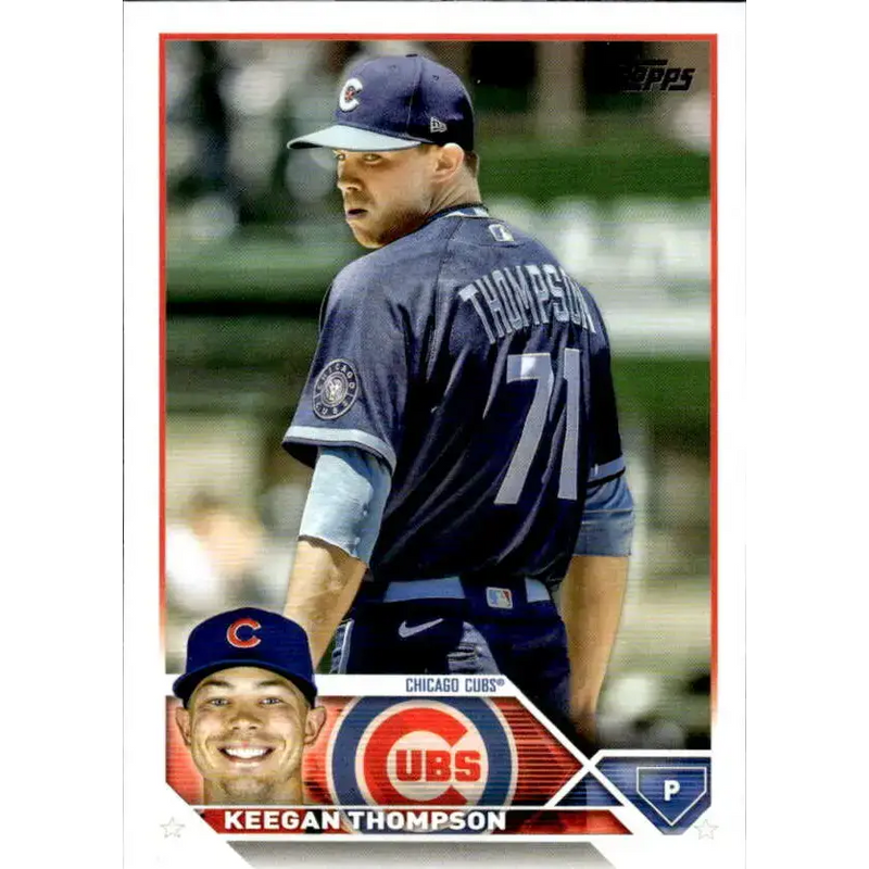 2023 Topps #40 Keegan Thompson NM-MT Chicago Cubs Baseball Card - Baseball Card Single