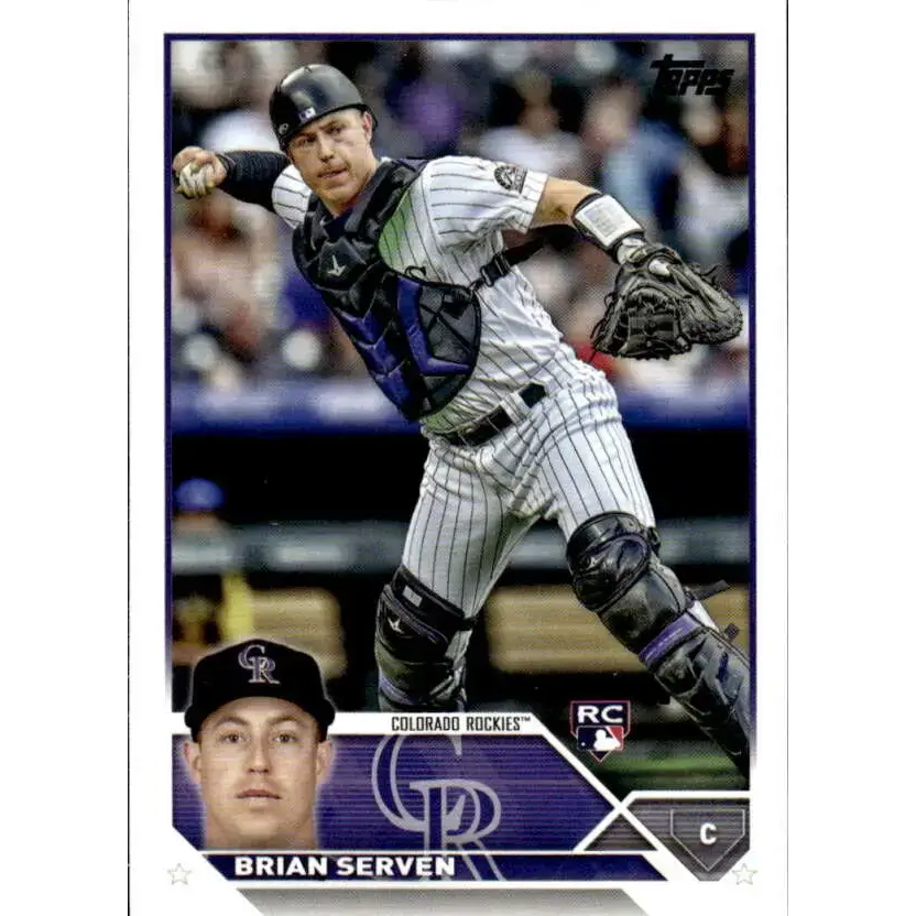 2023 Topps #41 Brian Serven NM-MT RC Rookie Colorado Rockies Baseball Card - Baseball Card Single