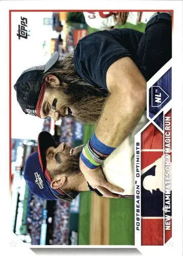 Original gloss Bryce Harper baseball card from 2023 Topps #432 NM-MT ID 56455