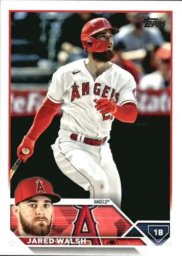 2023 Topps Jared Walsh baseball card with original gloss NM-MT Angels ID 56444