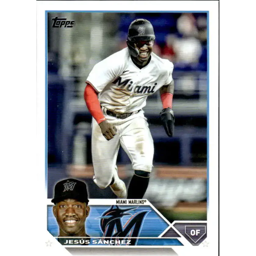 2023 Topps #44 Jesus Sanchez NM-MT Miami Marlins Baseball Card - Baseball Card Single