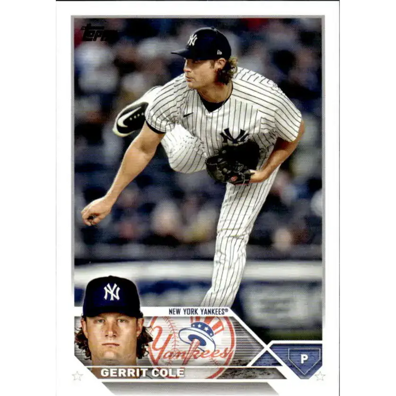 2023 Topps #45 Gerrit Cole NM-MT New York Yankees Baseball Card - Baseball Card Single