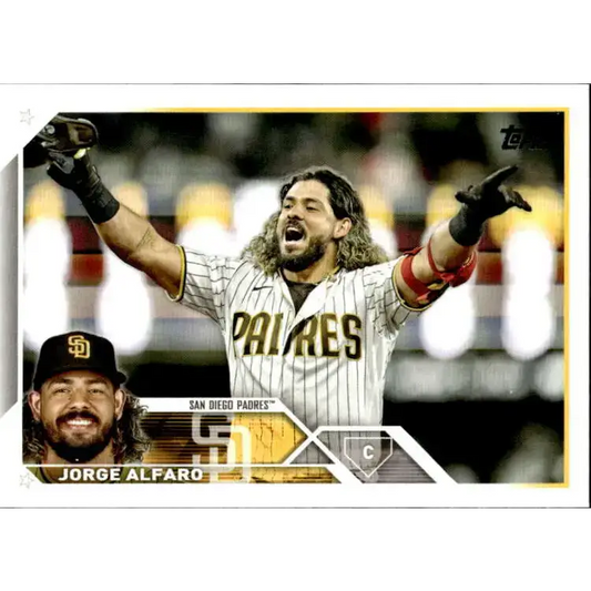 2023 Topps #46 Jorge Alfaro NM-MT San Diego Padres Baseball Card - Baseball Card Single