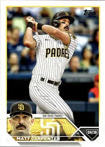 Original gloss Matt Carpenter baseball card 2023 Topps NM-MT Padres ID 55448