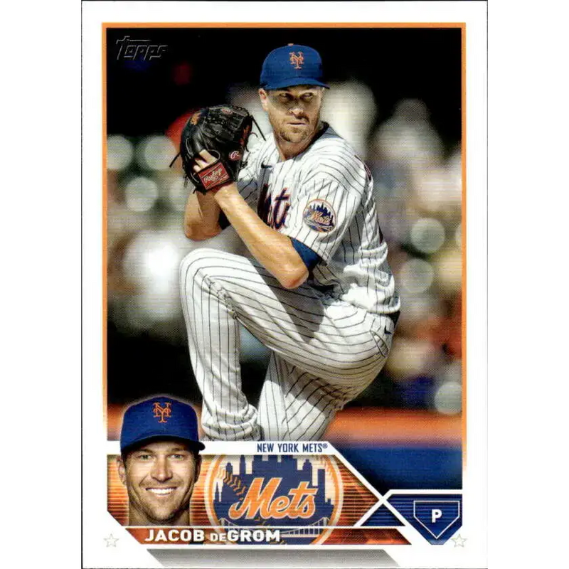 2023 Topps #48 Jacob deGrom NM-MT New York Mets Baseball Card - Baseball Card Single